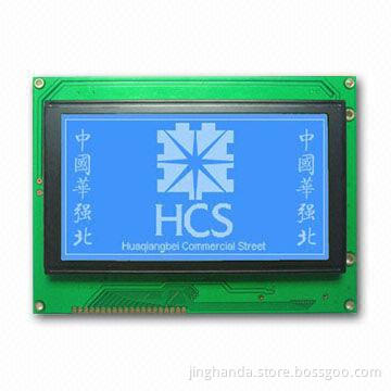 Graphic LCD Module with 240 x 128 Dots and STN Blue, Can Apply to Instrument and Medical Machines